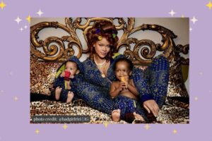 Rihanna takes family matching holiday pajamas to new heights